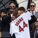 David Ortiz takes selfie with President Obama during the Boston Red Sox official White House visit.
Twitter